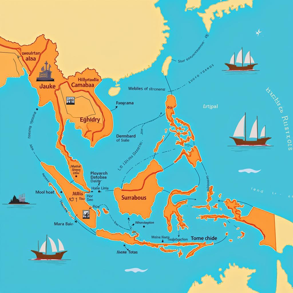 Southeast Asia's bustling maritime trade routes connect diverse cultures and economies