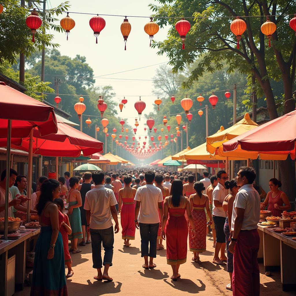 Vibrant Southeast Asian cultural festival