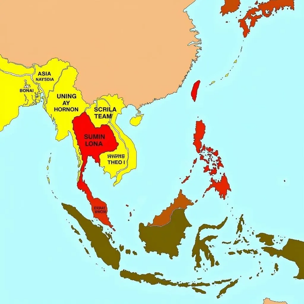 Map of Southeast Asian Languages