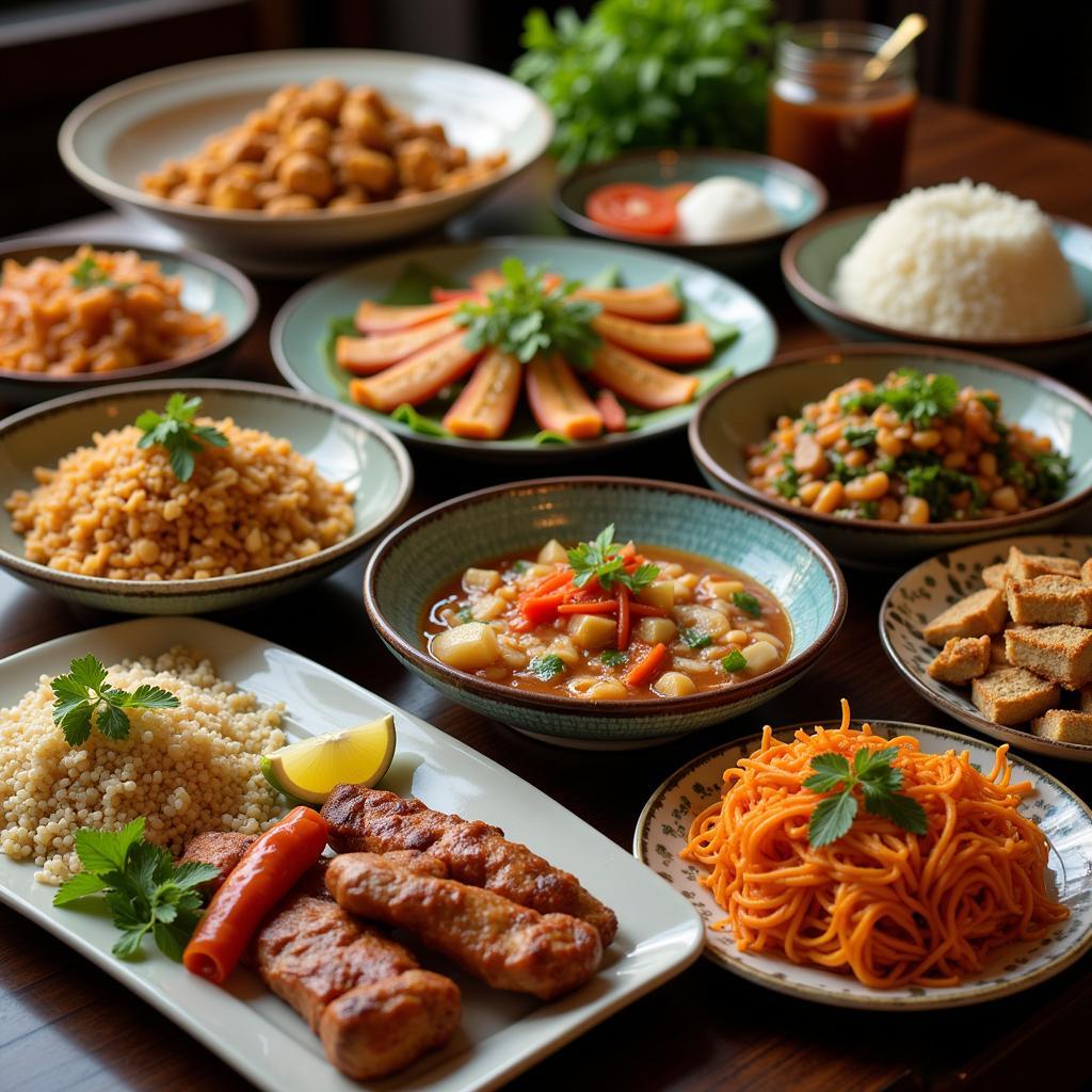 Aromatic Dishes at a Southeast Asian Restaurant in West Preston