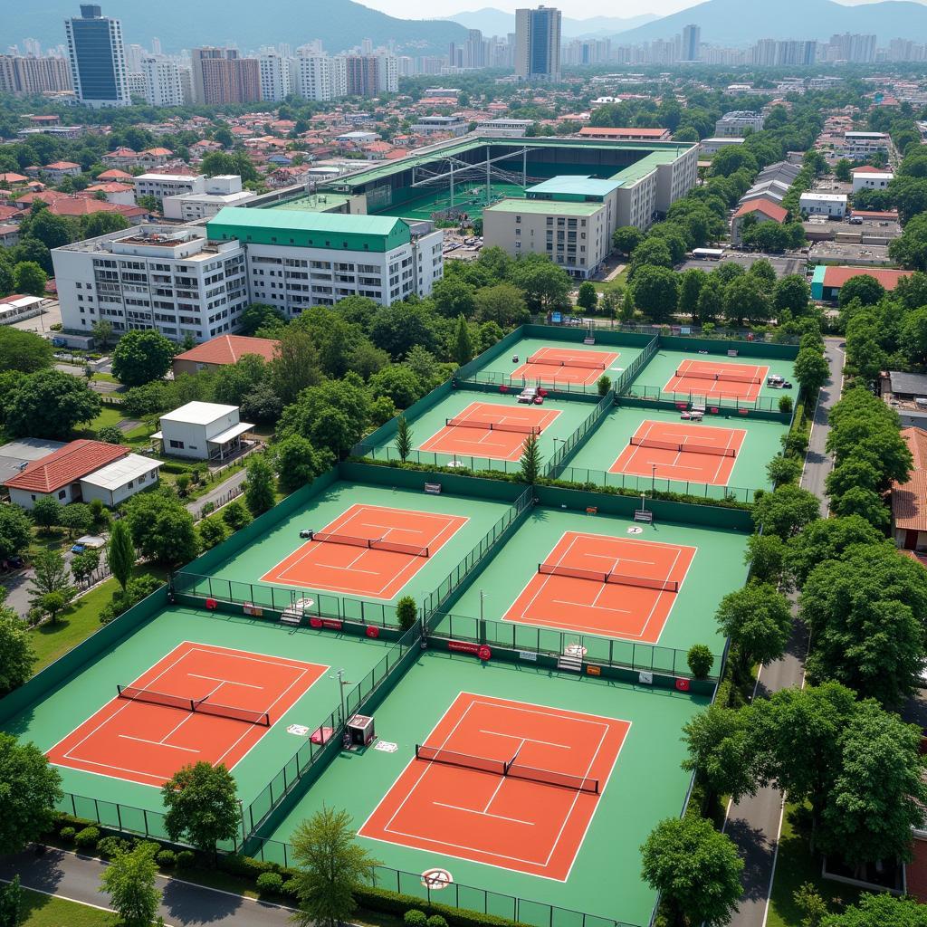 Southeast Asian Tennis Courts Blooming