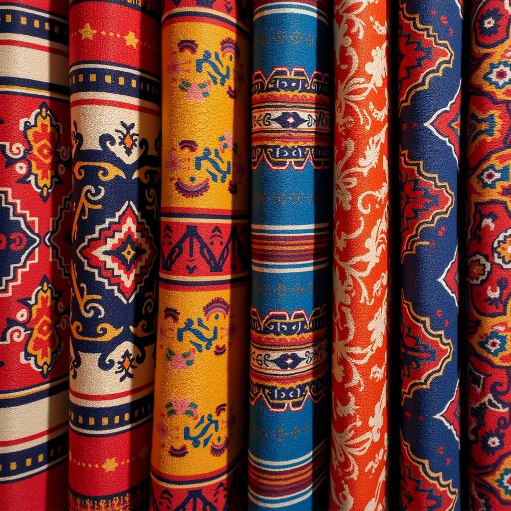 Intricate Textile Patterns from Southeast Asia