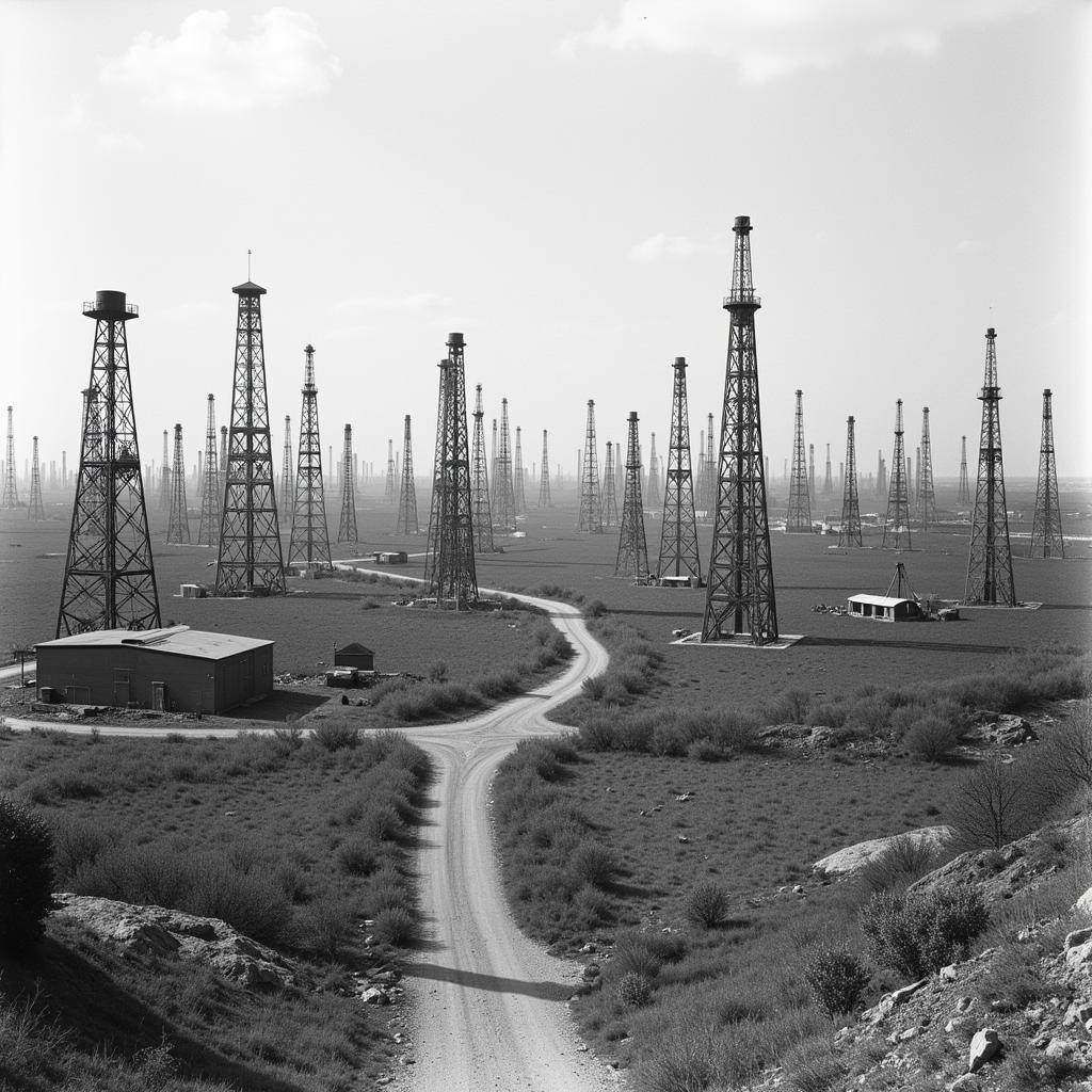 Spindletop Oil Field at its Peak