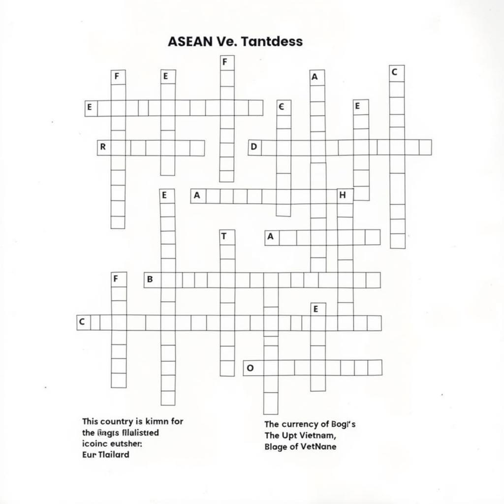 Example of a Stop ASEAN Crossword Puzzle