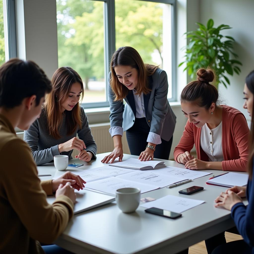 Students and Professors Collaborating on ASEA UNINET Project