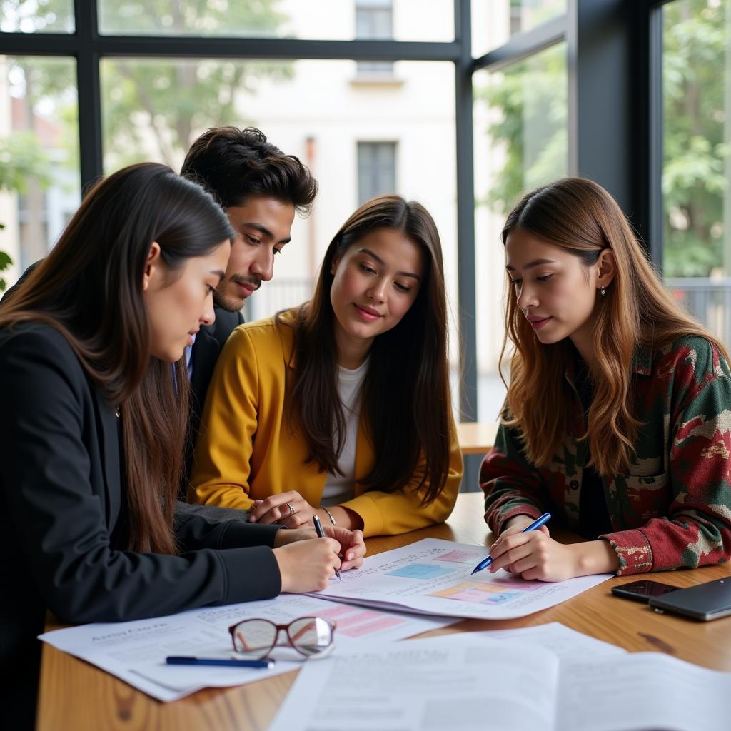 Students from ASEAN countries studying in a Barcelona university