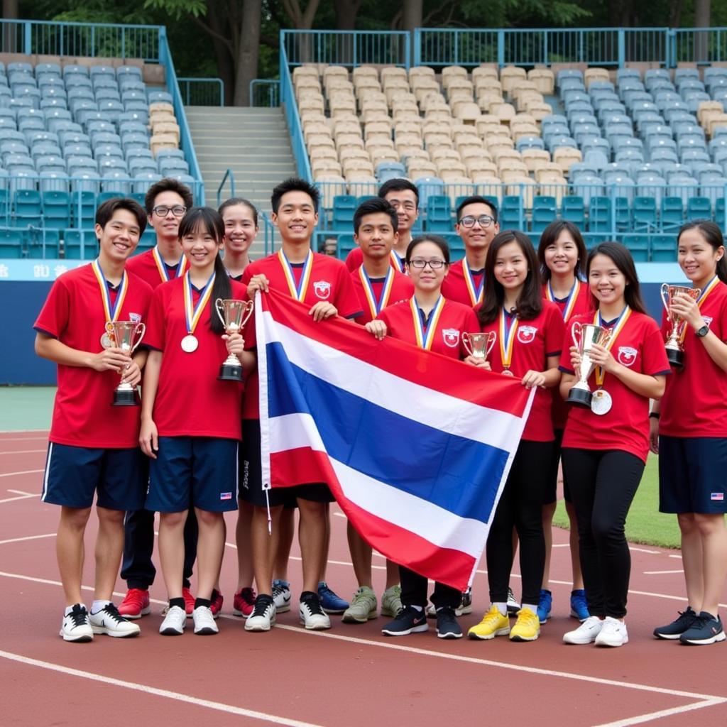 Thailand Team Celebrating Victory