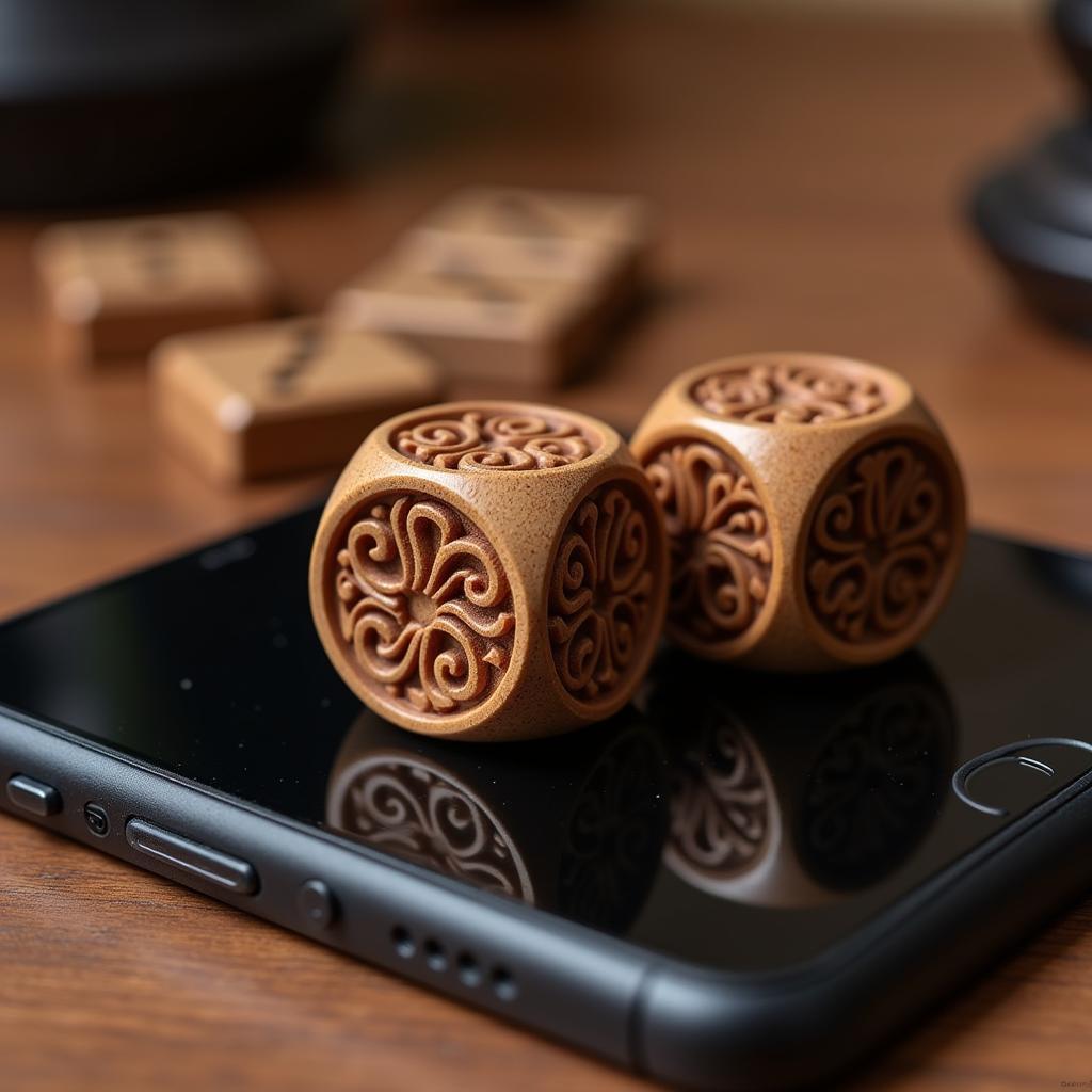 Traditional Dice on a Smartphone