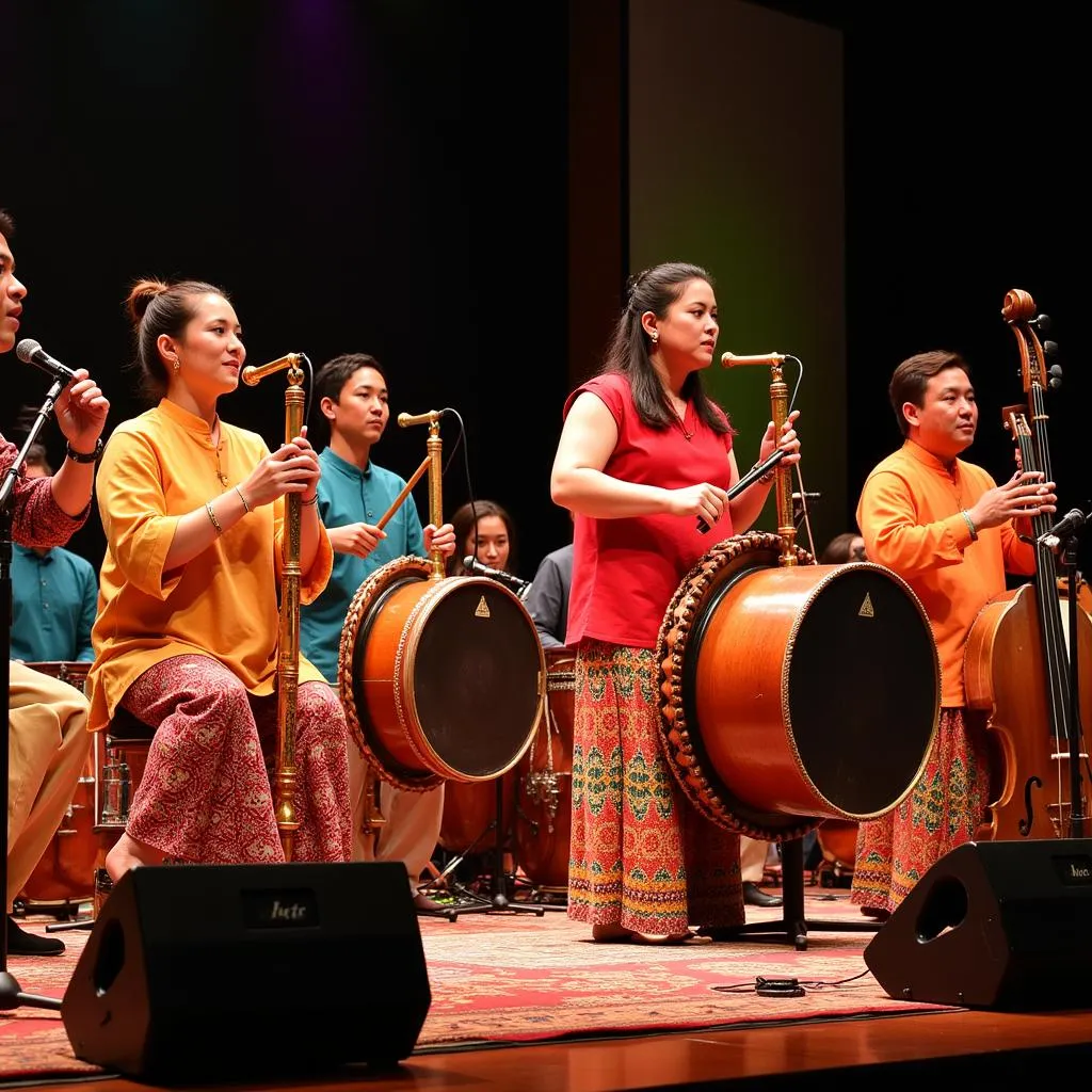 Traditional music performance in Southeast Asia