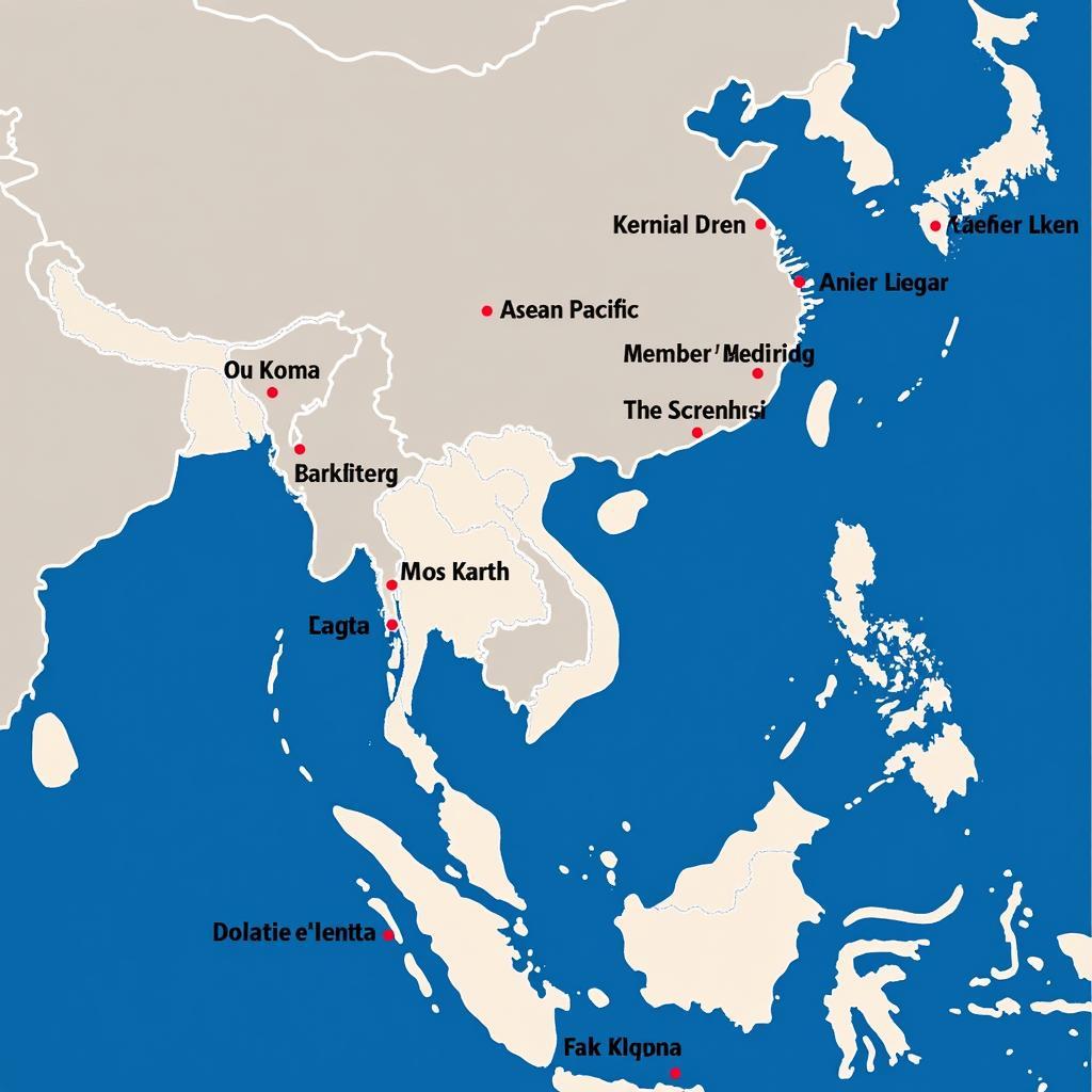 Map of Trans-Pacific Partnership Countries