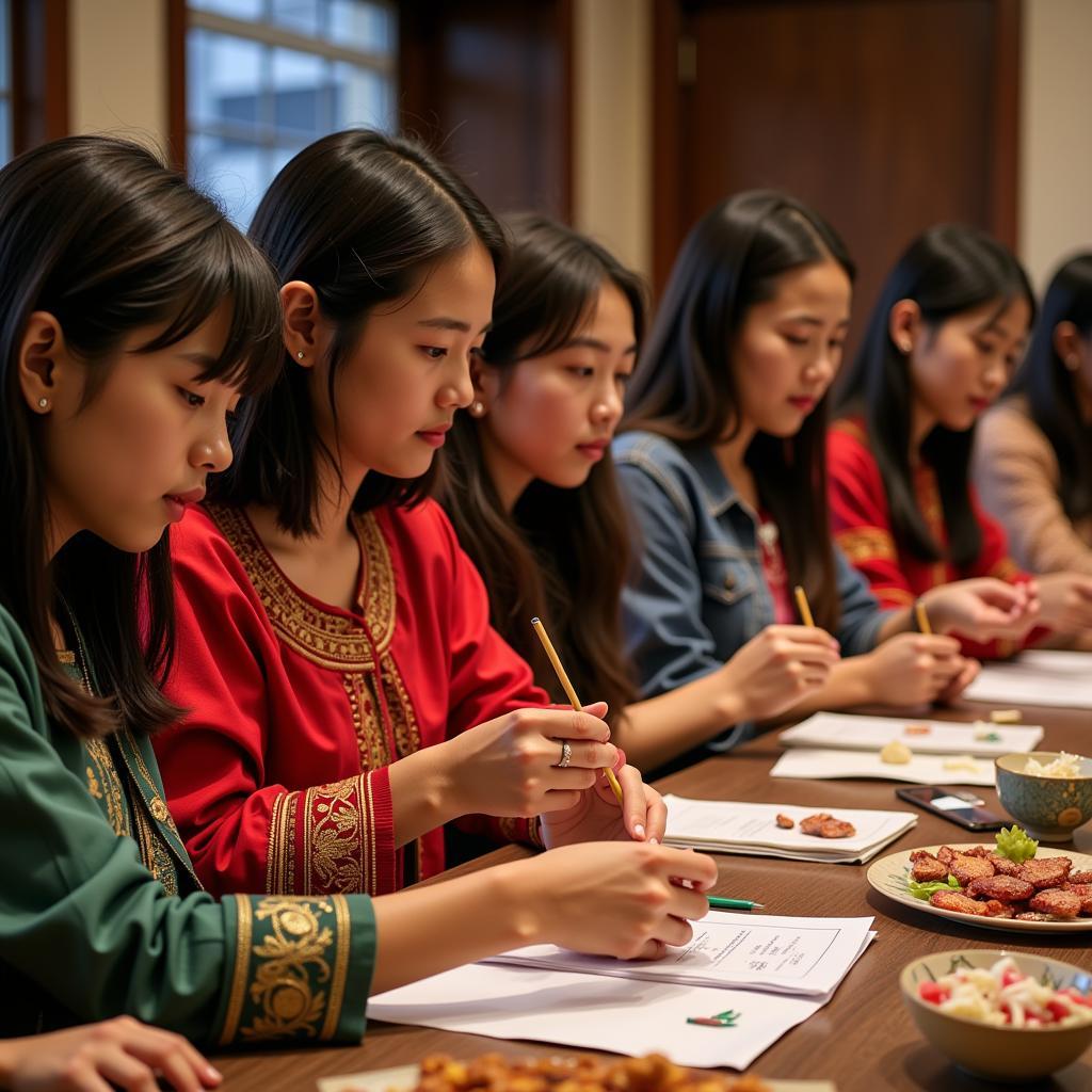  University Students Engaging with Southeast Asian Culture 