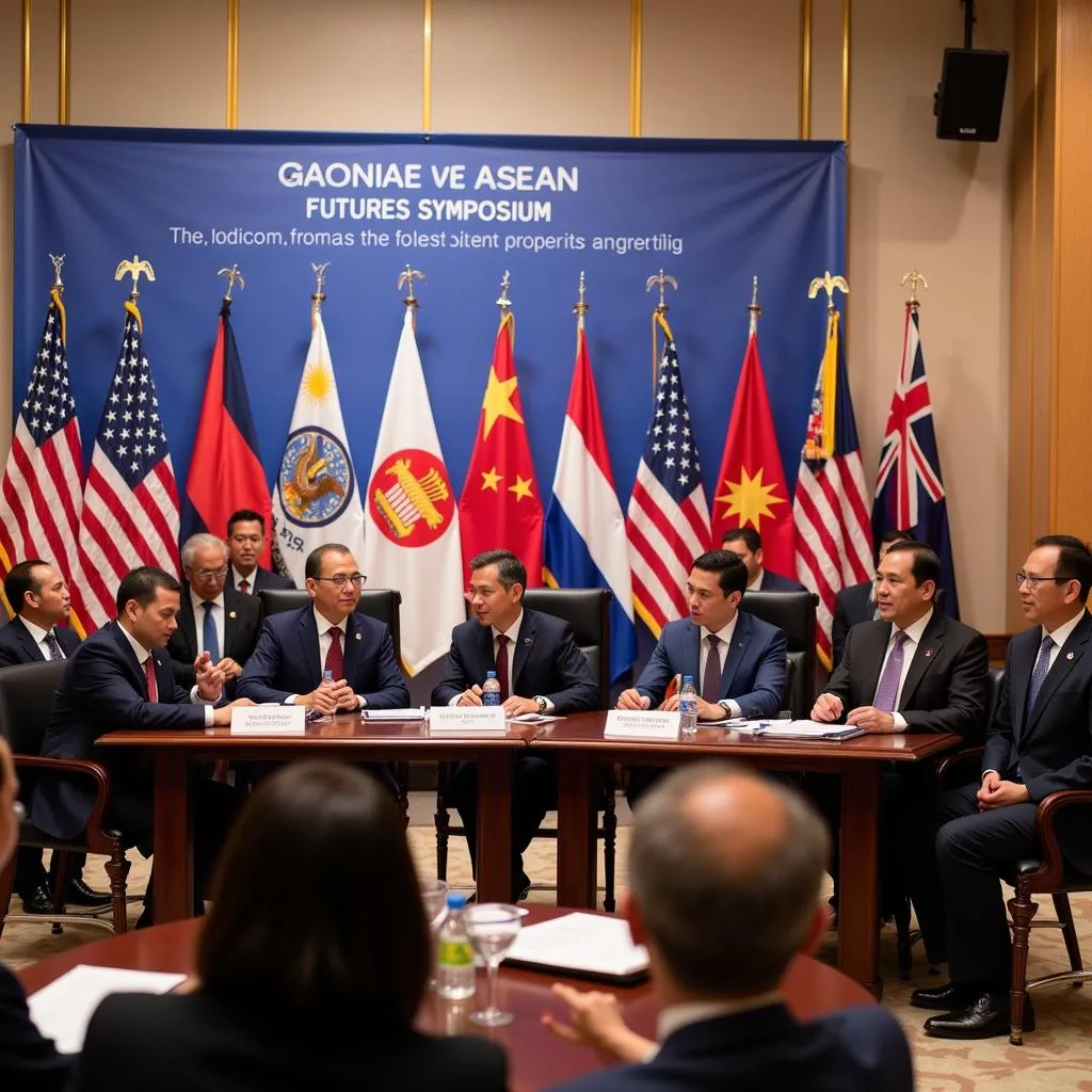 Leaders of the US and ASEAN countries at the US-ASEAN Futures Symposium