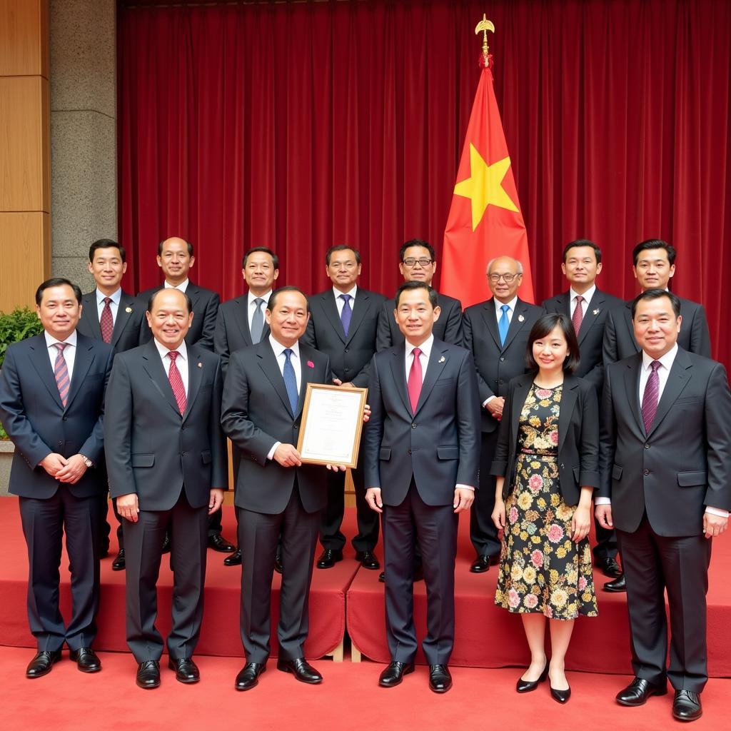 Vietnam's Official Accession Ceremony to ASEAN in 1995