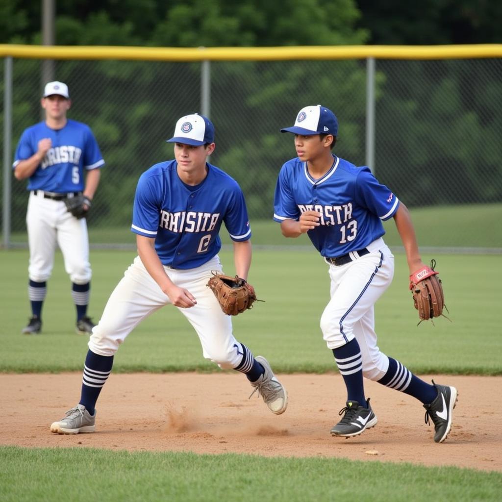 Waxahachie ASE Baseball Game Action