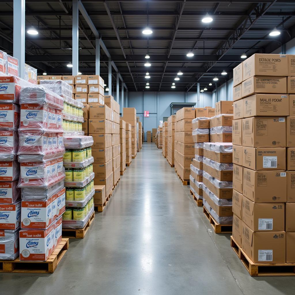 Warehouse with wholesale personal care products