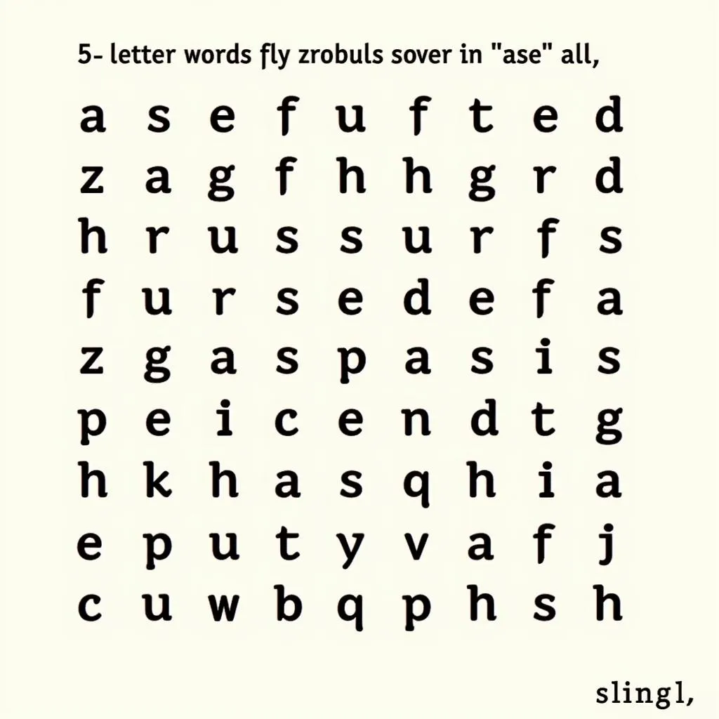 Word puzzle featuring &quot;ase&quot; words