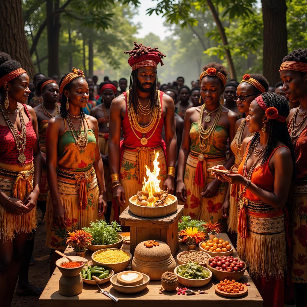 Yoruba spiritual ceremony