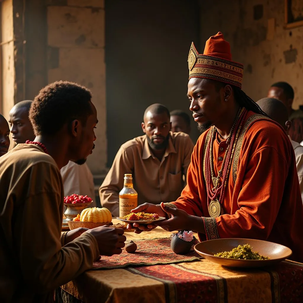 Yoruba Ceremony Displaying Ase