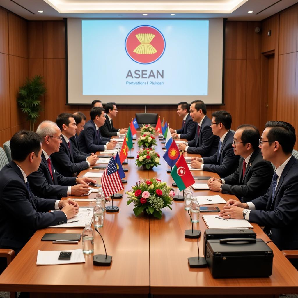 Delegates from ASEAN countries meeting at the 11th ASEAN Forum on Migrant Labour