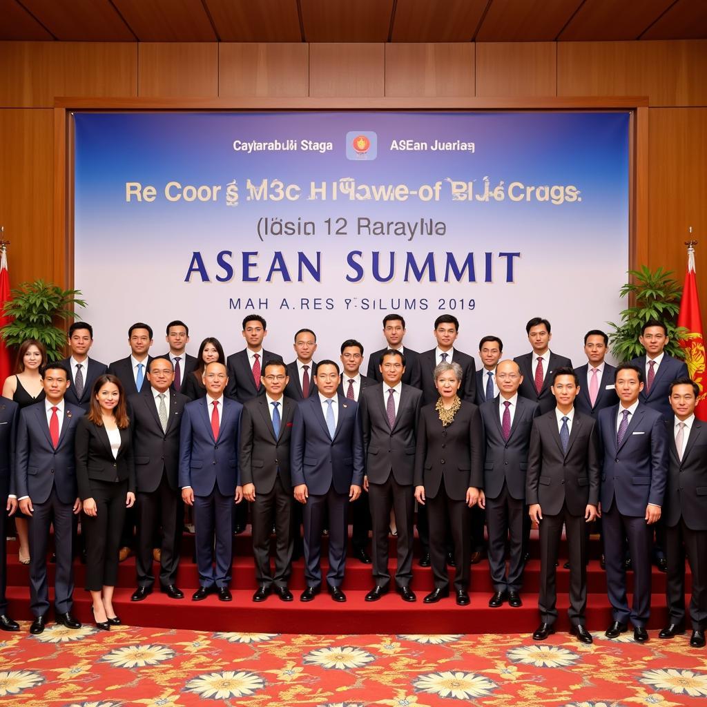 Group photo of leaders at the 12th ASEAN Summit