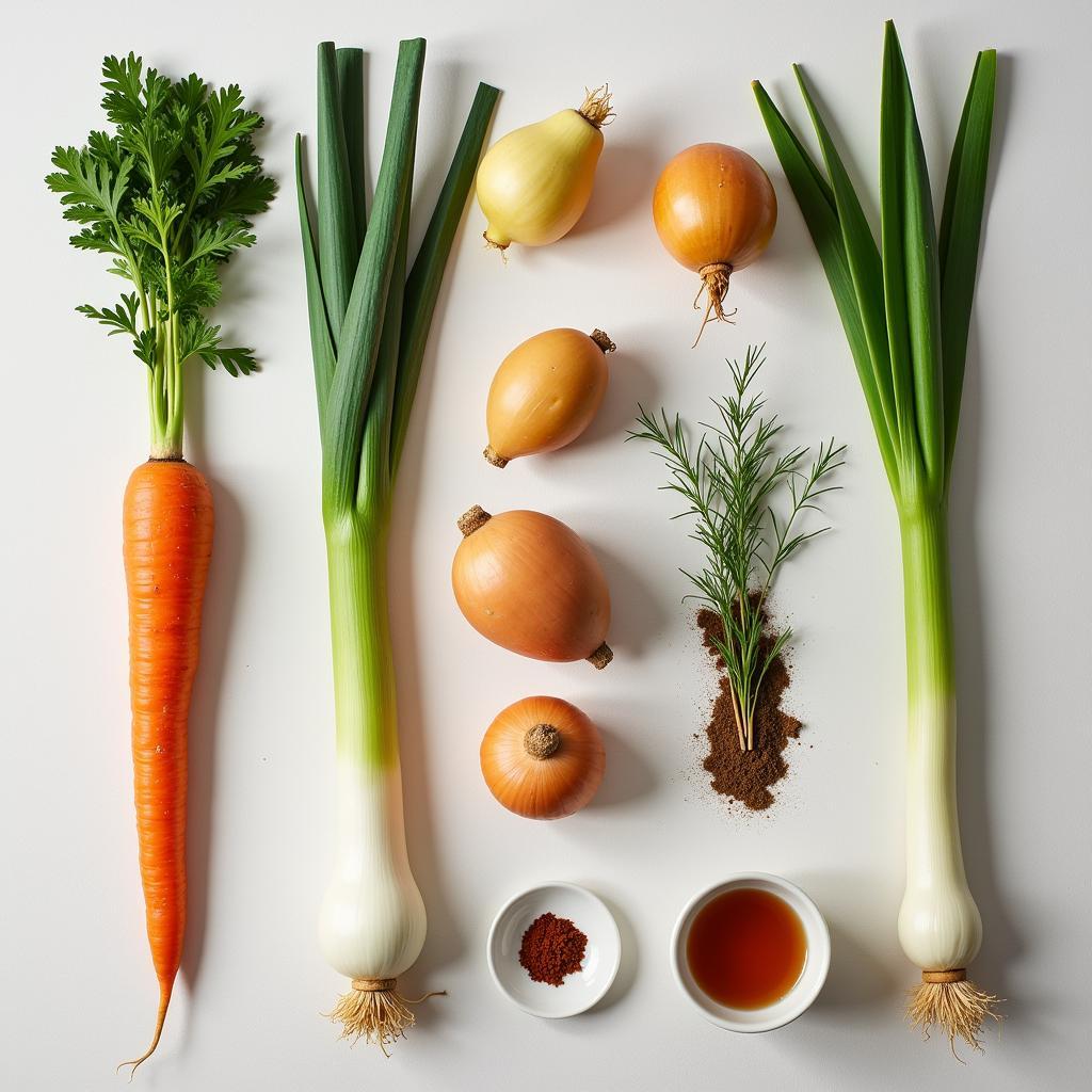 Ingredients for 1890s Vegetable Ase