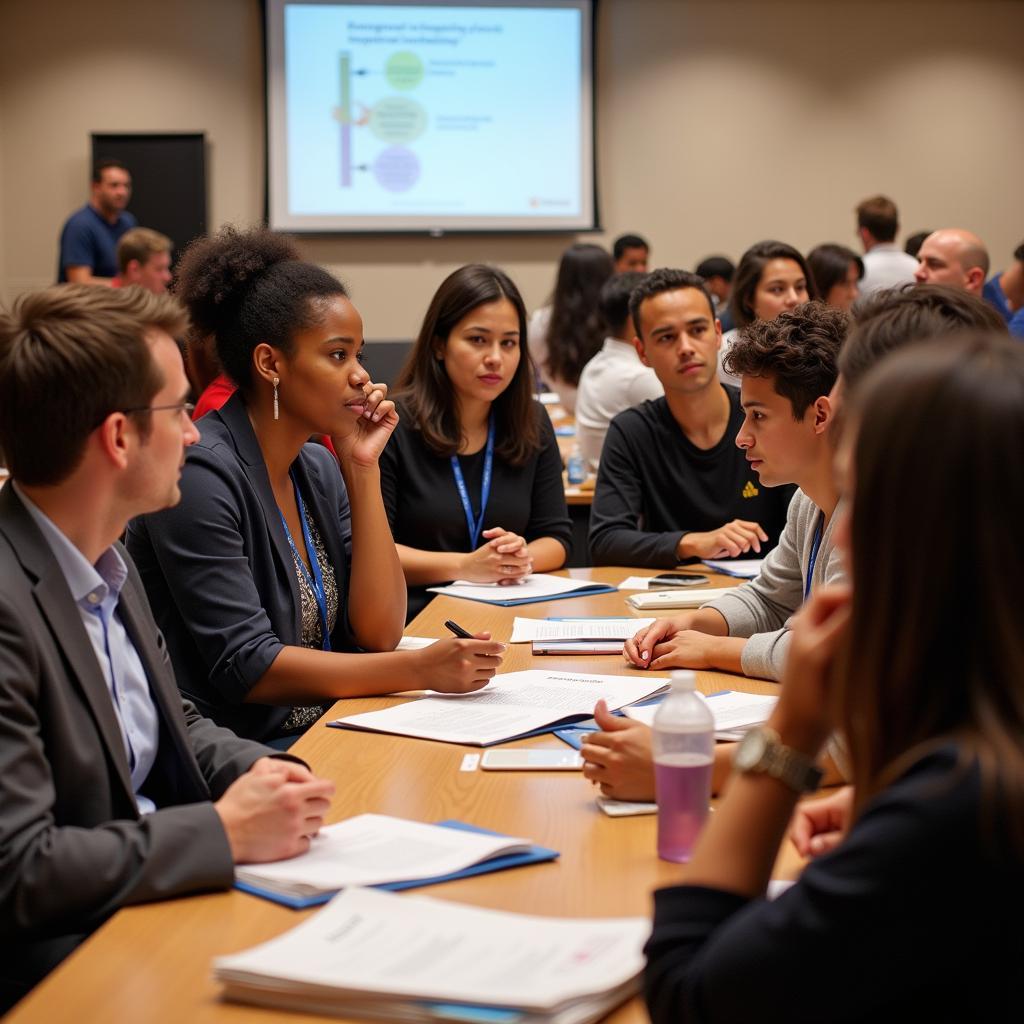 2022 ASEE Conference: Participants engaging in a diversity and inclusion workshop, fostering a more inclusive environment in engineering education.