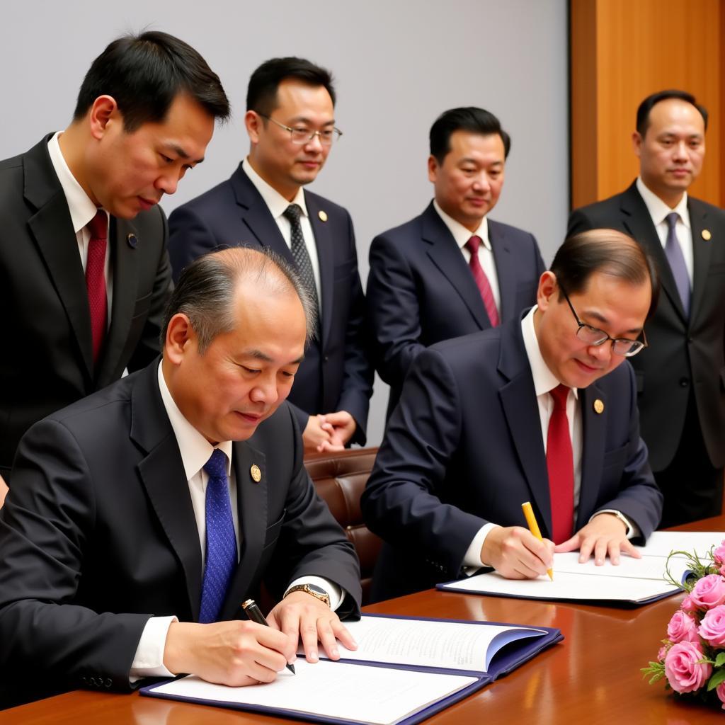 27th ASEAN Summit: Signing ceremony for key economic agreements.