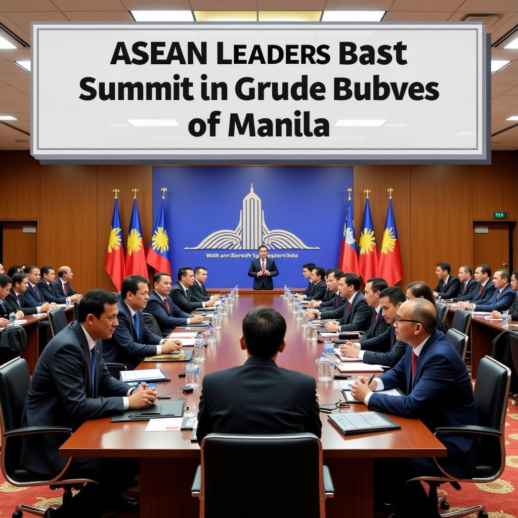 ASEAN Leaders at the 29th ASEAN Summit in Manila, Philippines