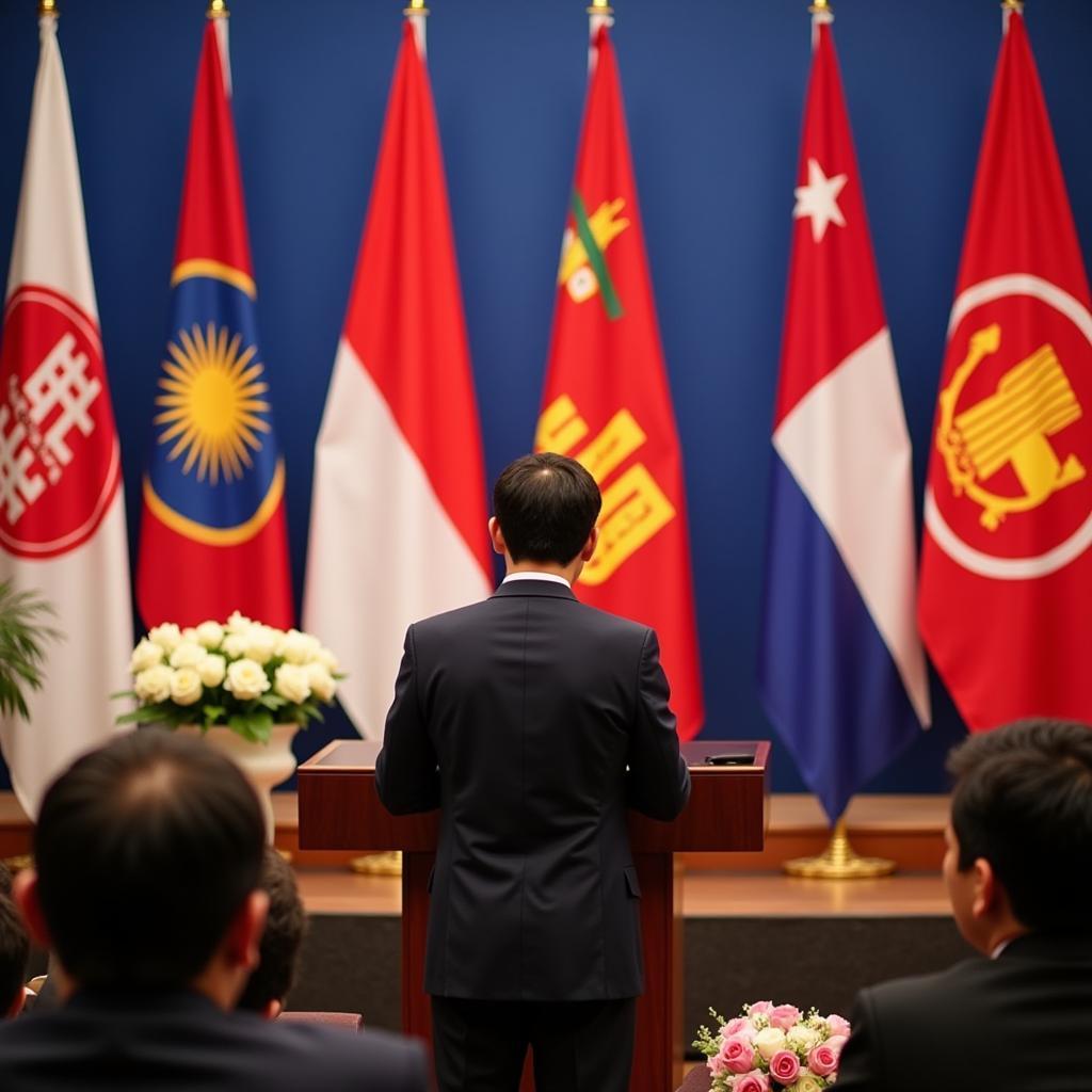 ASEAN Leaders Delivering Concluding Remarks at the 32nd Summit