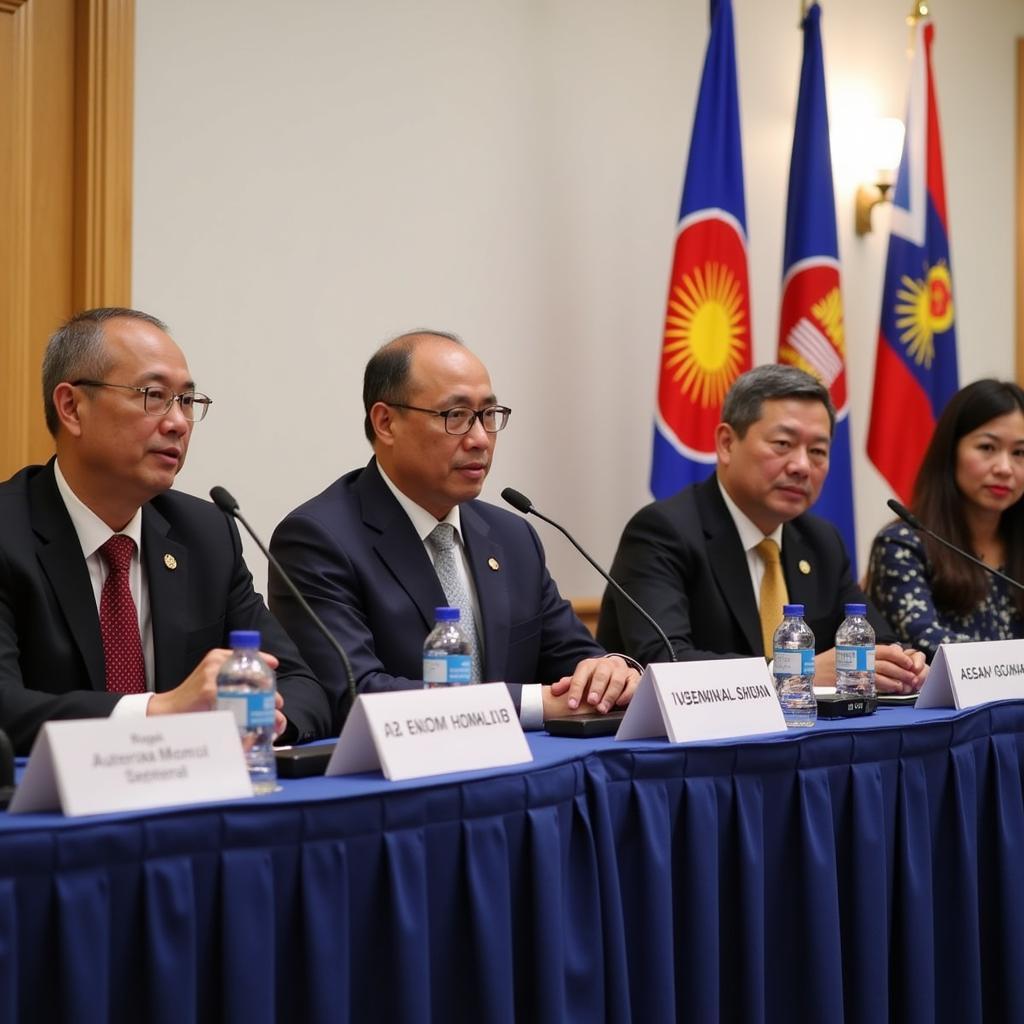 ASEAN Foreign Ministers addressing the global landscape during the 51st AMM