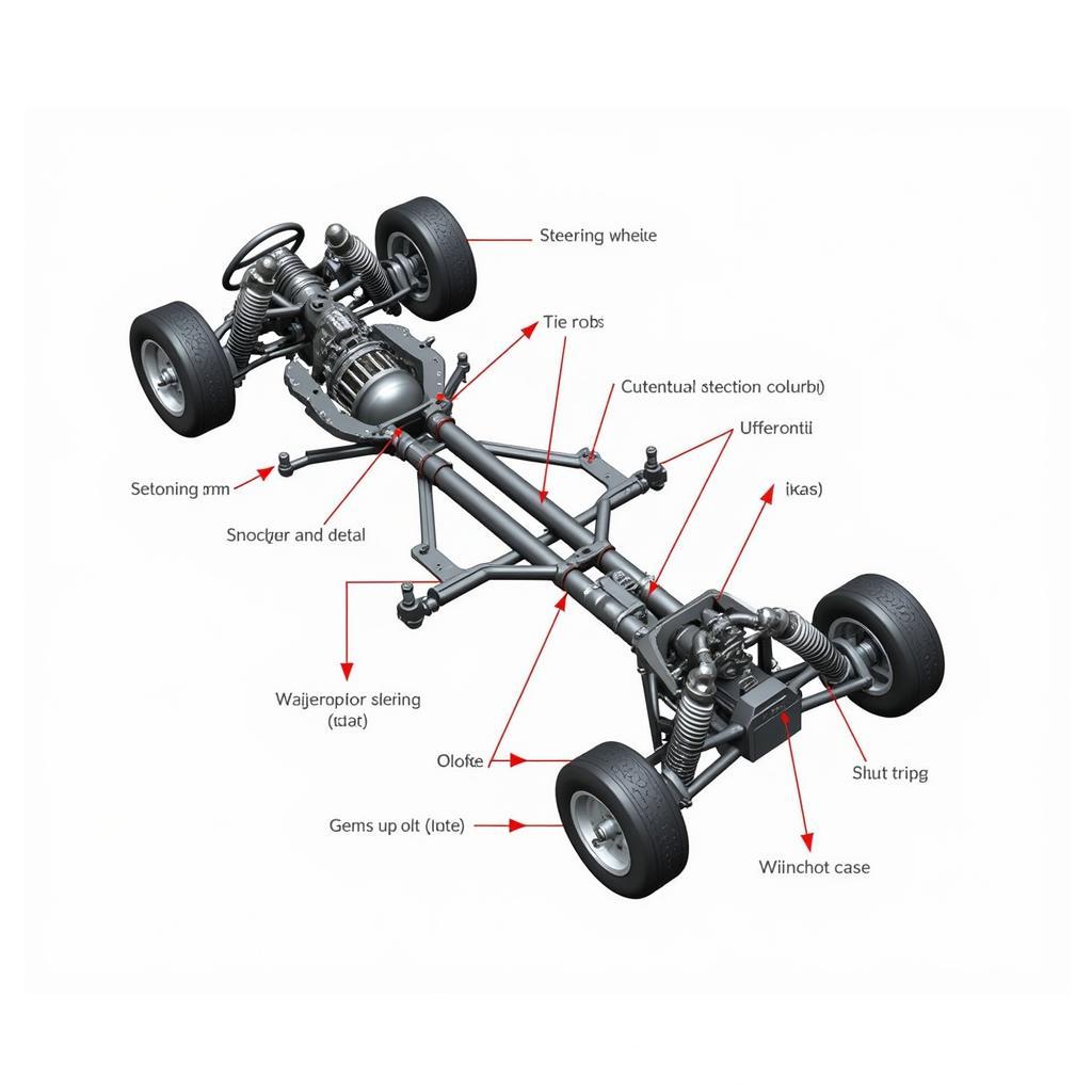 A4 Suspension and Steering System Diagram