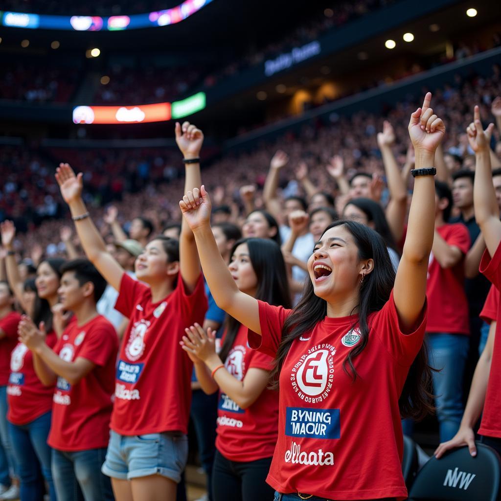 ABL Fans Cheering in the Stands