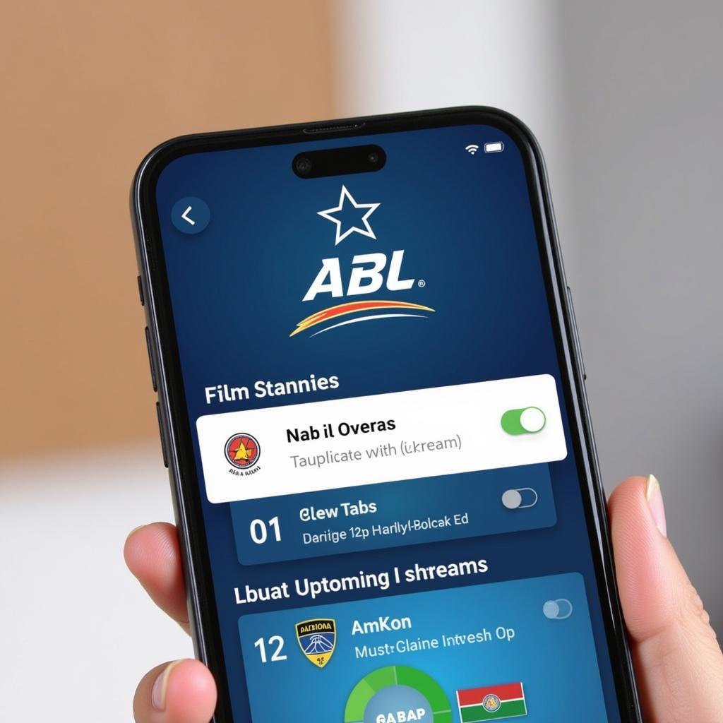 ABL Schedule Mobile App