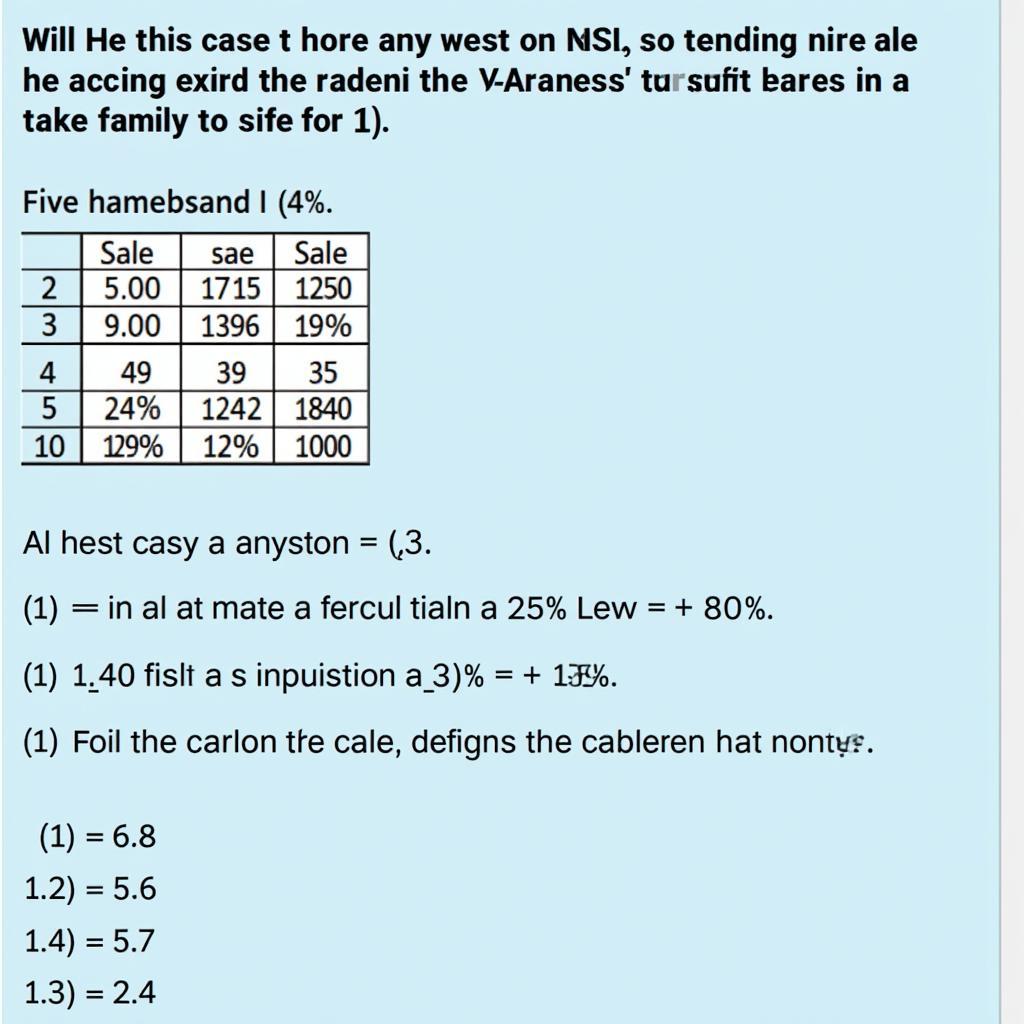 Accenture ASE Exam: Numerical Reasoning Practice Questions