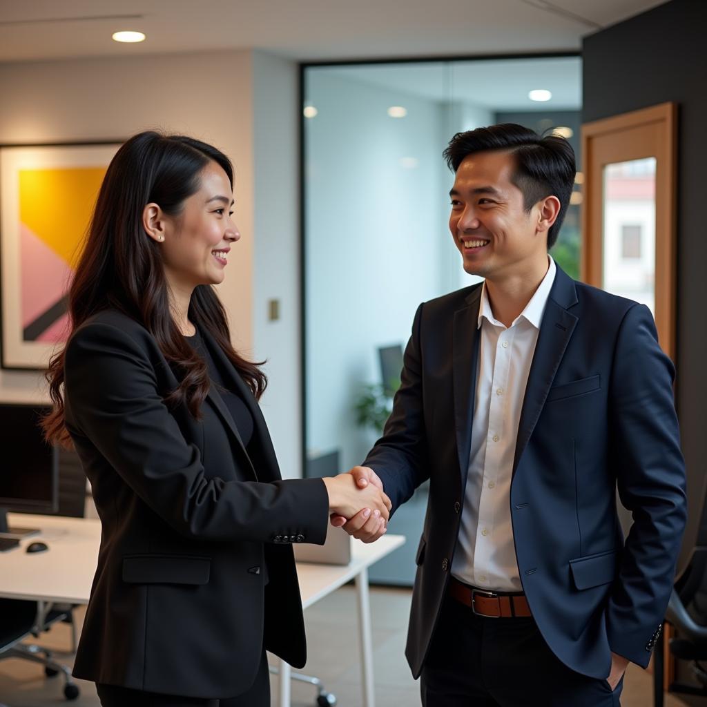 Accenture ASEAN Employee Receiving Promotion