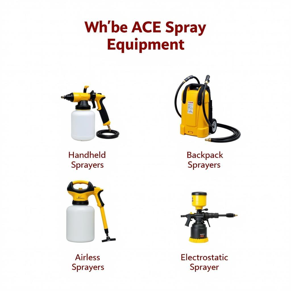 Different Types of Ace Spray Equipment