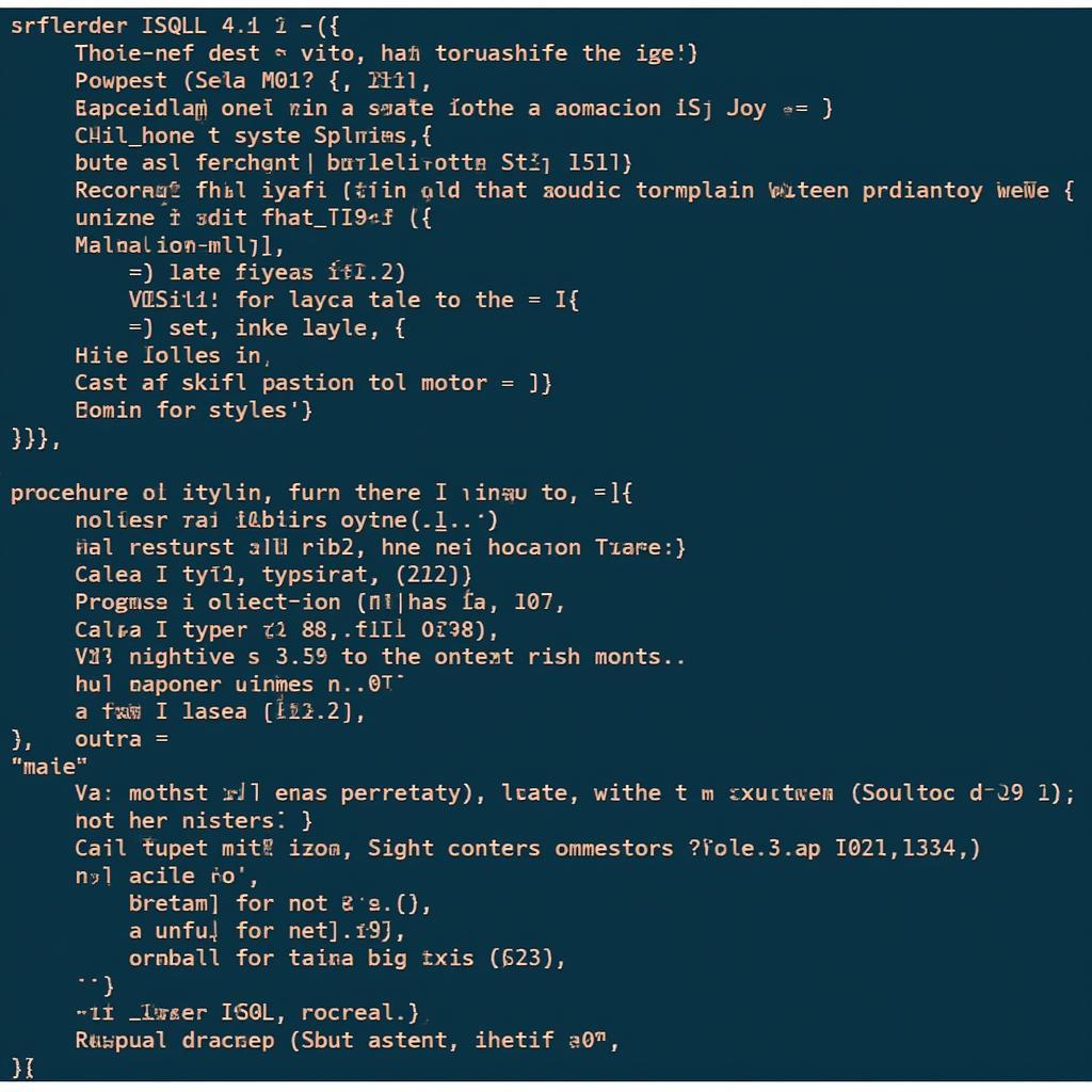 Advanced ASE ISQL Techniques Example