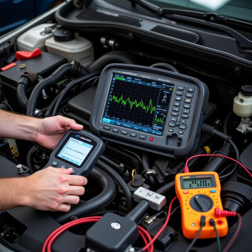 Advanced Engine Diagnostic Tools: Scan Tool, Oscilloscope, and Multimeter