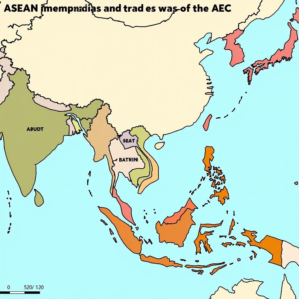 Map of ASEAN Economic Community in 2016