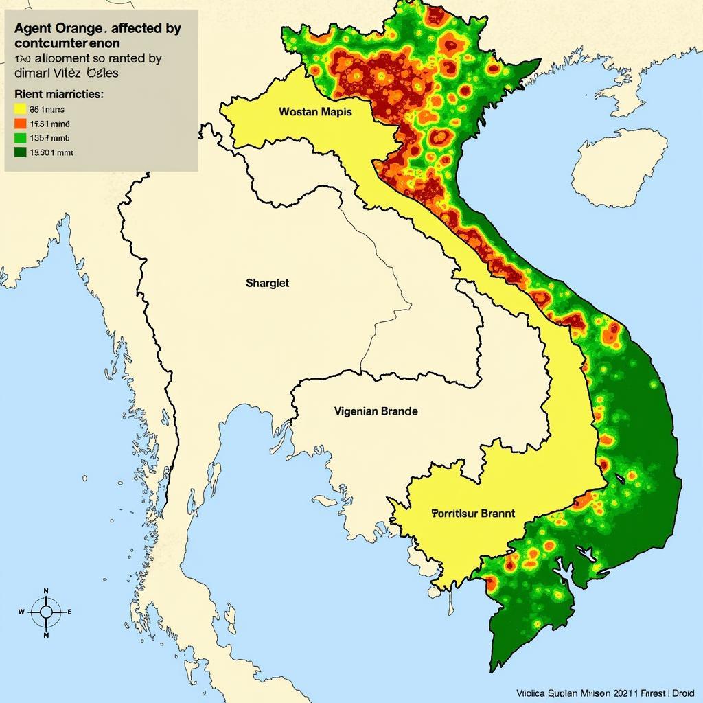 Agent Orange Contaminated Areas in Vietnam