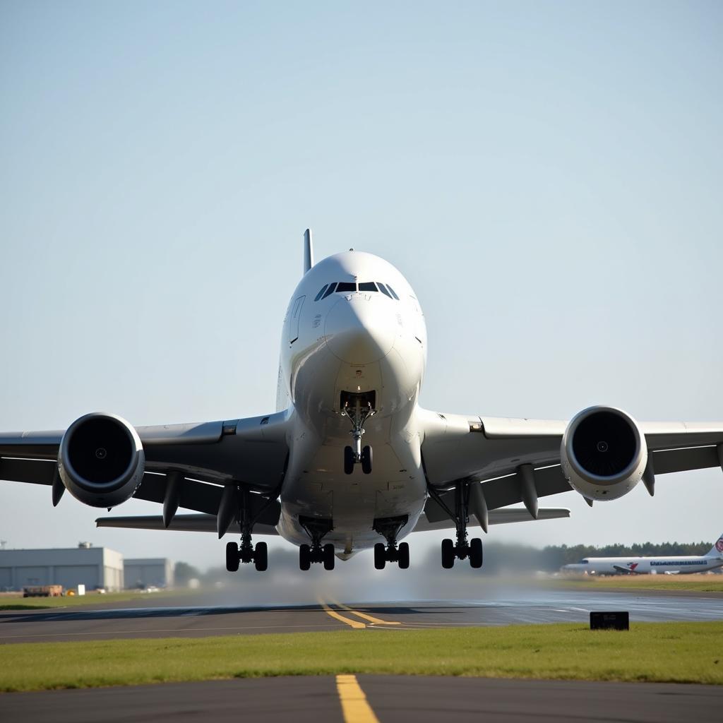 Airbus A380 Taking Off