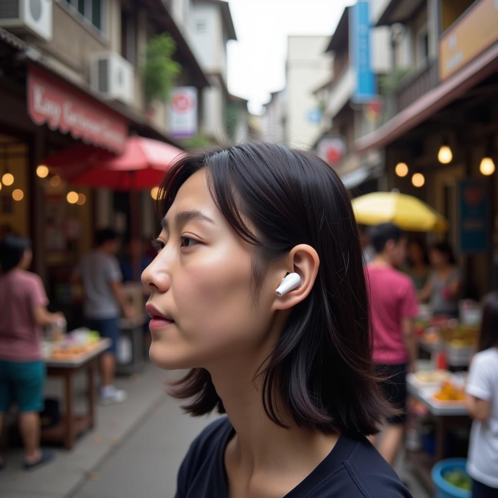 AirPods Pro 2 ASE Noise Cancellation in Busy Southeast Asian City