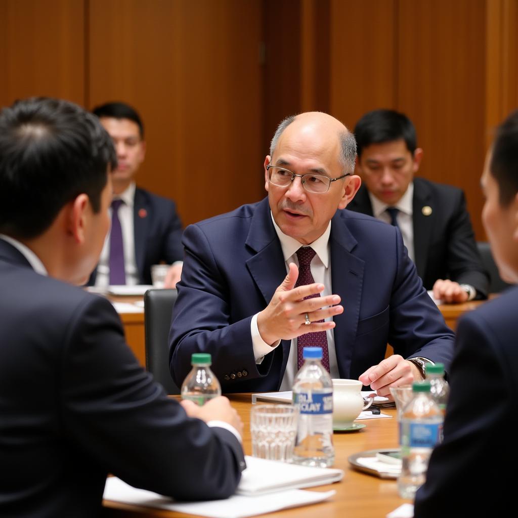 Alexander C. Feldman engaging with ASEAN representatives