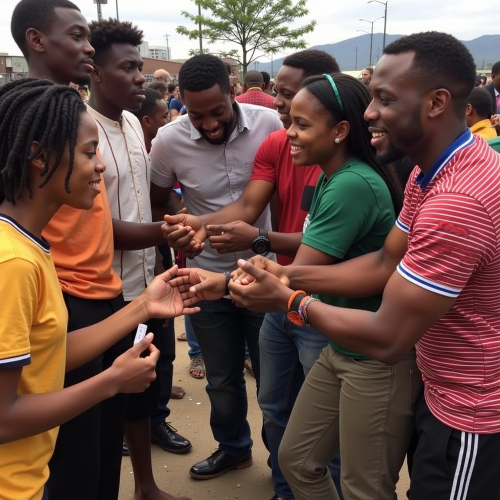 Amadodana ase Wesile with Fans in 2018