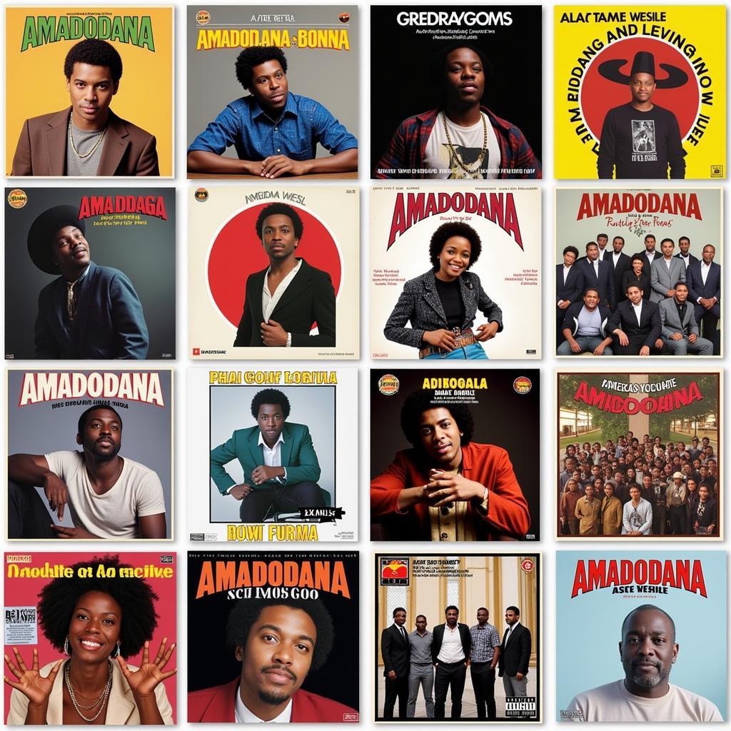 A collection of Amadodana ase Wesile Album Covers