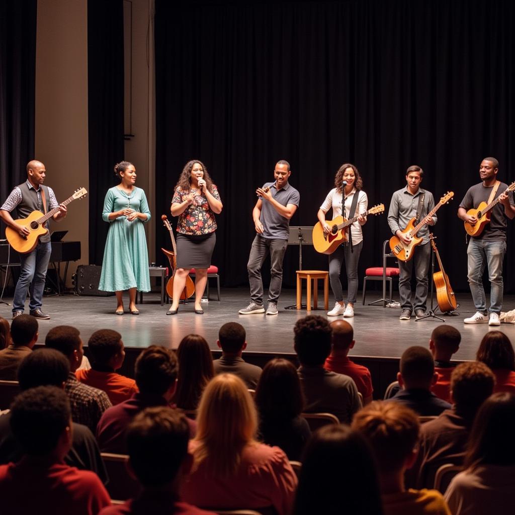 Amadodana Ase Wesile performing at an international event