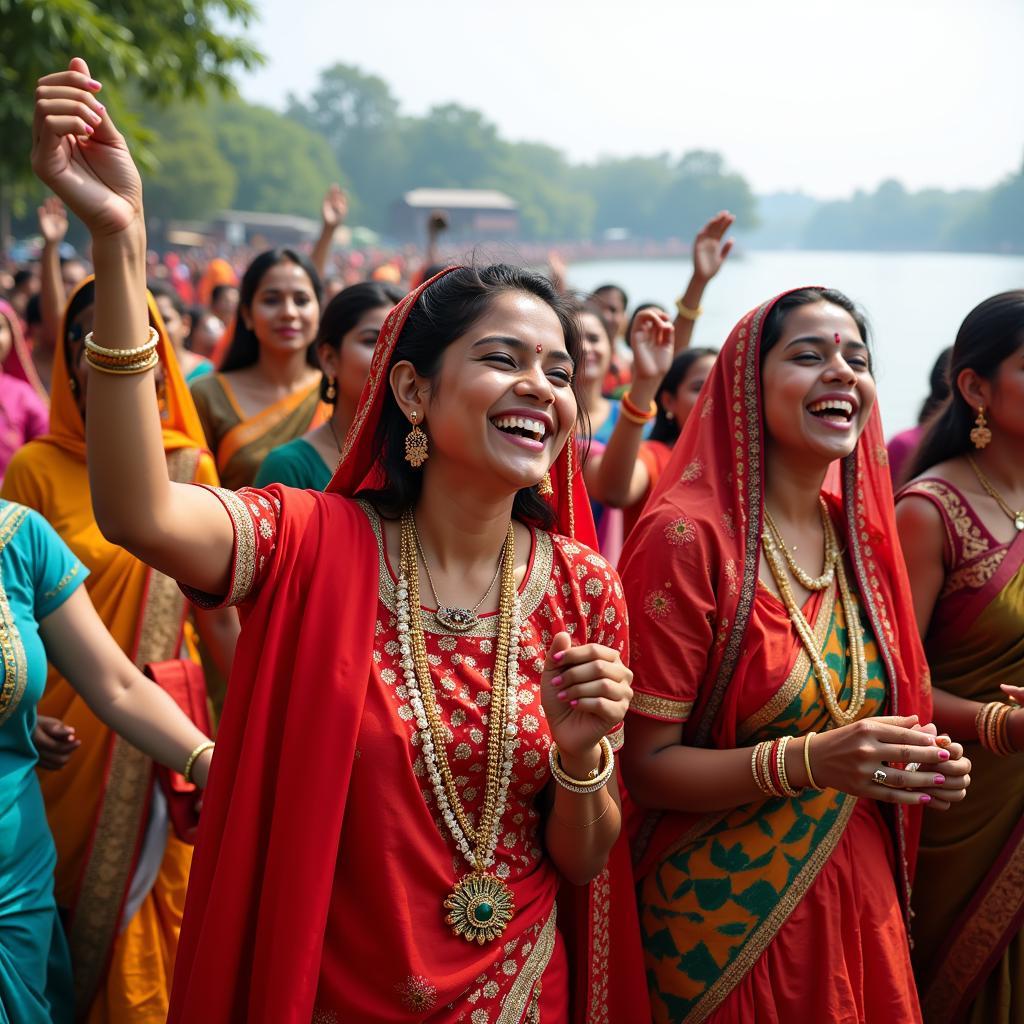 Bangladeshi People Celebrating