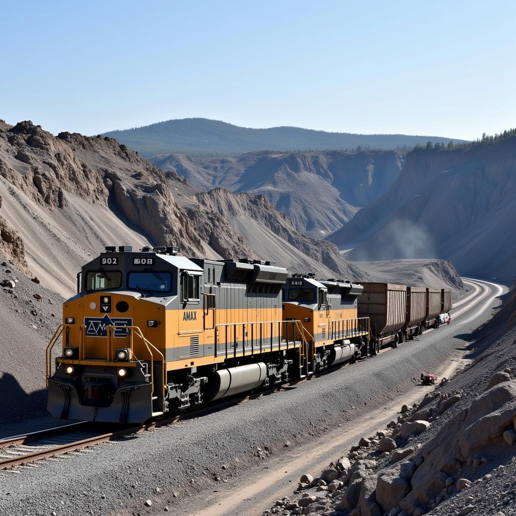 AMAX Mine Ore Transport with ASEA Train