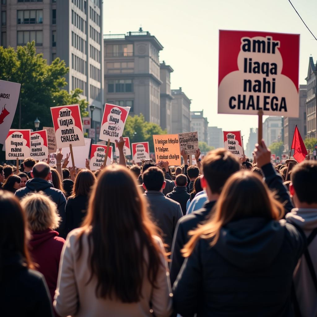 Protests related to "amir liaqa ase nahi chalega" on February 17, 2017