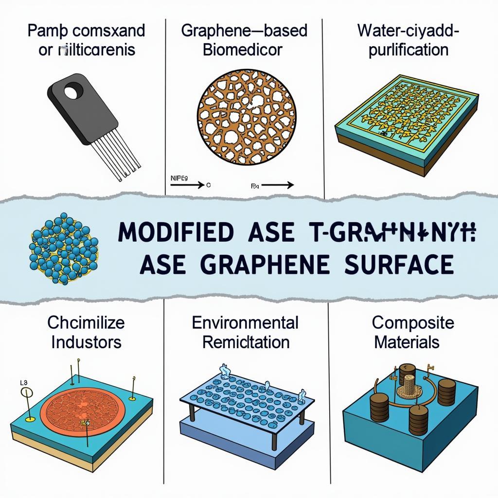 Applications of Modified ASE Graphene Surface